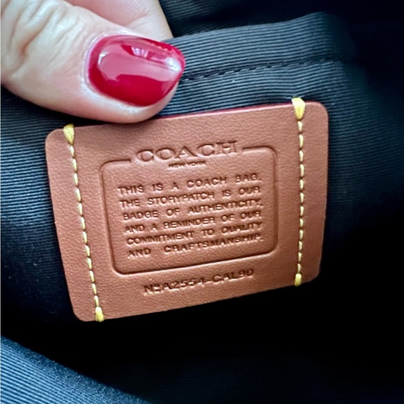 Coach Teri shoulder crossbody straw bag - Picture 8 of 9